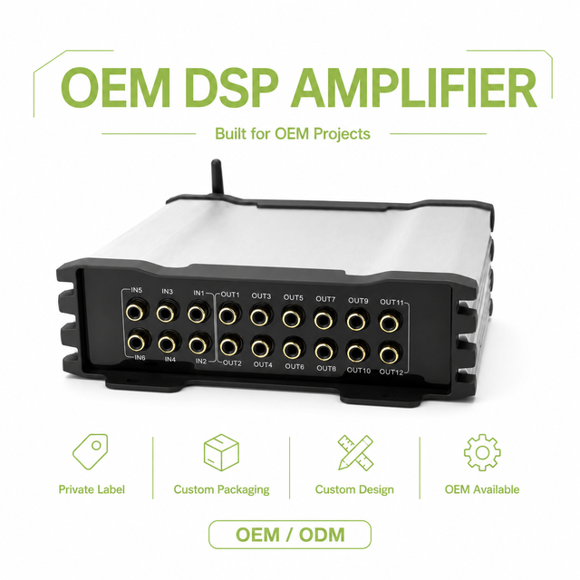 Custom Brand OEM Sennuopo DP-X812 12 Channel DSP Car Audio Amplifier 8 Output Channels Digital Sound Amplifier