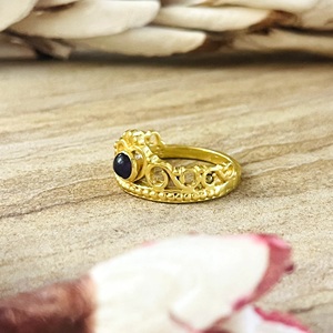High Demand Boho <b>Crown</b> <b>Ring</b> Boho Brass Amethyst Jewelry for Women 18k Gold Plated Vintage Tiara <b>Ring</b> for Wholesale/OEM/ODM - Product Image 4