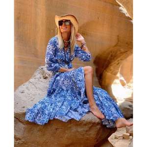 เดรสแม็กซี่ทันสมัย คอกลม แขนกุด ทรงชายหาด ผ้าฝ้ายคุณภาพสูง แห้งเร็ว และเป็นมิตรกับสิ่งแวดล้อม - Product Image 4