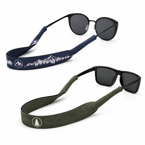 Custom Logo Printed Neoprene Sunglasses Strap Floating Eyewear Retainer Sports Sunglass <b>Neck</b> Cord Wholesale - Product Image 2