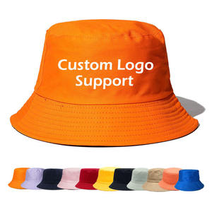 Chapeau Bob Anti-UV Personnalisé de Haute Qualité 2026 avec Logo, Unisexe, en Polyester Couleur Unie, Décontracté, pour l'Été, Adultes, Panneau Avant 56-58CM - Product Image 2