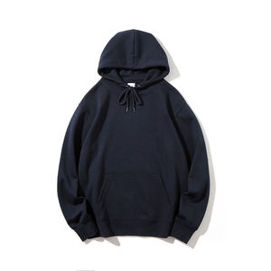 Sweat à capuche décontracté uni pour homme en molleton de coton avec poche kangourou, capuche ajustable, confortable, style streetwear, vêtement d'extérieur - Product Image 4
