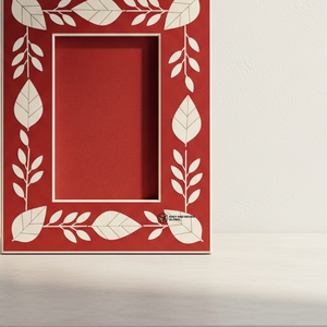 Red Bone Inlay Picture <b>Frame</b> Luxury Handmade Home Decor - Product Image 2