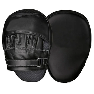 Black Orange Boxing Punching Mitts Curved Focus Pads PVC Training Targets Custom Logo for Hot Selling Customized Logo Printing - Product Image 4