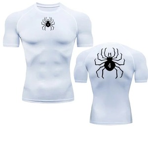 T-shirt de compression pour hommes avec imprimé araignée anime, coupe ajustée, pour la gym, l'entraînement, la course, le fitness, vêtements de sport, Rash Guard, haut athlétique à séchage rapide - Product Image 2
