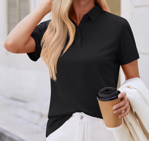 Chemises pour femmes de qualité supérieure, respirantes, en coton tricoté, décontractées, pour le golf, pour ODM, étiquette privée, approvisionnement en gros - Product Image 5