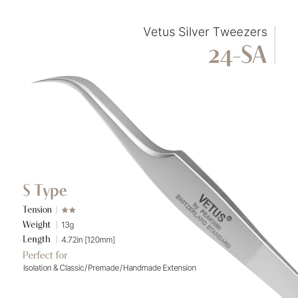 Curved tweezer [24-SA]