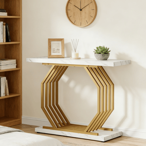 Consolle Lunga in Legno Massello Contemporanea per Casa, Appartamento e Hotel - Product Image 1