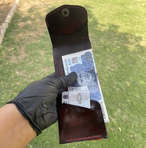 Handmade Vegetable Tanned Leather <b>Wallet</b> for Men | Hand Dyed Genuine Leather Coin <b>Wallet</b> | Minimalist <b>Compact</b> Bifold <b>Wallet</b> - Product Image 6