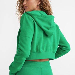 Sudadera informal de otoño para gimnasio, jersey de diseñador de algodón liso con bordado, sudadera con capucha larga, ropa urbana personalizada para mujer, amarillos - Product Image 2