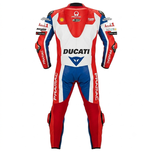 Traje de Carreras MotoCP de Cuero de Canguro/Vaca Personalizado Danilo Petrucci Rucati, Traje Profesional de Triple Costura - Product Image 2