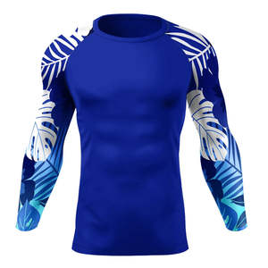 Rashguard de boxe personnalisé OEM sublimé anti-UV pour hommes et femmes – T-shirts de compression extensibles légers, séchage rapide, respirants - Product Image 1