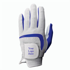 Gants de golf en cuir véritable blanc avec fermeture auto-agrippante, antidérapants, unisexes, pour le sport - Product Image 2