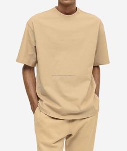 T-shirts à col rond pour hommes imprimés sur mesure 100% coton tricoté tissu propre logo chemises - Product Image 1