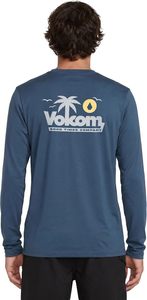 Men's Long Sleeve Rash Guard Solid Color 100% Polyester Anti-Uv <b>Swim</b> <b>Shirt</b> Front Logo Print - Product Image 6