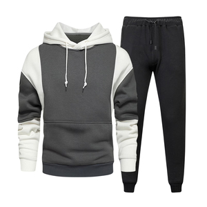 Survêtements pour hommes à manches longues avec cordon de serrage à la taille, vêtements décontractés de haute qualité, style pull-over - Product Image 1