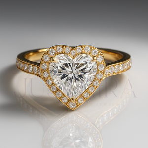 925 <b>Silver</b> <b>Silver</b> <b>Ring</b> For Women <b>Solitaire</b> Heart Cut Diamond <b>Ring</b> for Everyday Wear Office Use And Wedding Elegant Gift - Product Image 2
