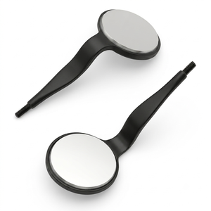 Miroir buccal dentaire double face noir, instrument chirurgical manuel de classe I - Product Image 1