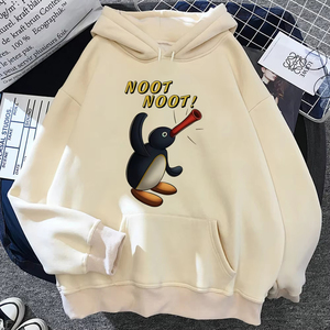 เสื้อฮู้ดผู้หญิงคุณภาพใหม่ เสื้อฮู้ด Pingu เสื้อสเวตเตอร์อนิเมะ เสื้อแทรคสูทผู้หญิง เสื้อฮู้ดสไตล์สวยงาม เสื้อฮู้ดสกรีนโลโก้ตามสั่ง - Product Image 3