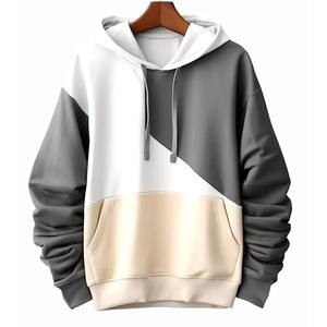Sweat à capuche pour homme en molleton de coton, coupe classique, imprimé et brodé sur mesure, léger, écologique, de haute qualité, pour l'automne - Product Image 1