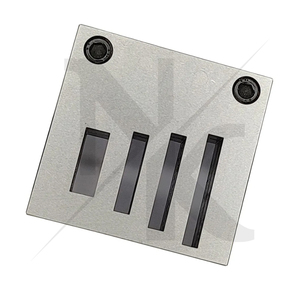 Nouvel arrivage : Coupe-disques en acier inoxydable de forme rectangulaire avec jeu de 4 poinçons, outils de découpe de bijoux sur mesure - Product Image 2