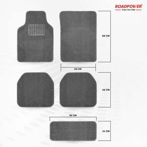 Alfombrillas de Coche ROADPOWER (RP-MAT-033) Premium de 5 Piezas, Duraderas, Diseño de Fácil Colocación, Tela Resistente de Alta Calidad con Bordes Reforzados - Product Image 4