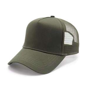 Customized 5 Panel Trucker Cap Mesh Back Look OEM Structured Snapback <b>Hat</b> Trendy Street Headwear Quality Trucker Cap Style - Product Image 2