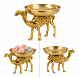 Plateaux de présentation de desserts de qualité supérieure Camel Bowl pour l'Aïd Moubarak, idéaux pour les fêtes de l'Aïd et du Ramadan, utilisables dans les pays du Golfe - Product Image 1