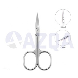 Tijeras de Manicura Profesionales Extra Finas de 3.5 Pulgadas, Tijeras Curvas Afiladas para Cutículas, para el Cuidado de Uñas Pequeñas, Uso en Salón y en Casa - Product Image 4