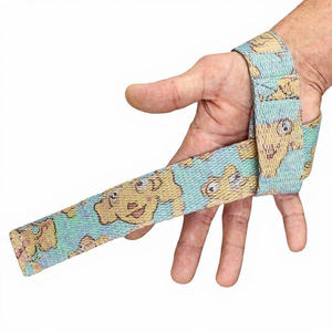 Muñequeras Elásticas de Algodón con Diseño de Anime para Levantamiento de Pesas, Entrenamiento en Gimnasio, Fisicoculturismo y Entrenamiento de Fuerza - Product Image 3