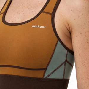 Soutien-gorge de sport dos nageur personnalisé pour femme, sans armatures, séchage rapide, respirant, color block, sportif, toutes saisons, lavable en machine - Product Image 6