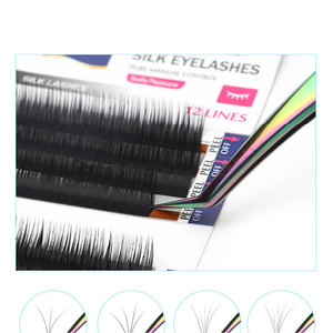 Pinzas para Pestañas Postizas con Punta de Fibra, Pinzas Negras para Extensiones de Pestañas, Punta de Pinza Perfecta para Pestañas Injertadas, Herramientas para Pestañas - Product Image 3