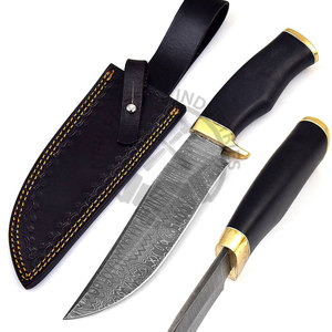 Nouvelle édition personnalisable de couteau de survie à lame fixe en acier Damas de 12 pouces avec manche en Micarta, couteau de collection pour le camping, la chasse et les activités de plein air - Product Image 2