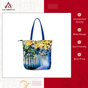 Fournisseur et exportateur leader de sacs fourre-tout en toile de coton recyclable de la meilleure qualité, imprimés, au prix direct d'usine - Product Image 5