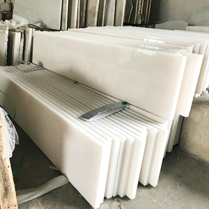 Mármol de Calcita de Vietnam Pulido Blanco Puro 100% Natural en Losa Delgada 24x24 Impermeable, Duradero, Ecológico, Moderno para Cocina y Apartamento - Product Image 1