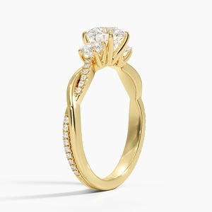 Bague de Mariage Classique en Or avec Pierre Scintillante Style Diamant, Bijou Romantique pour Fiançailles et Mariage, Cadeau pour Petite Amie - Product Image 1