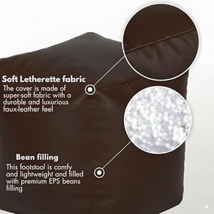 Customised Wholesale Durable Cozy Beanbag Cute Bean Bag Puff Gamer Seat <b>Cushion</b> Footstool for Indoor and Outdoor - Product Image 5