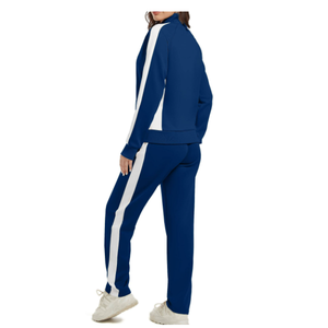 Conjunto Deportivo de Algodón Personalizado y Elegante para Mujer, Ropa Casual de Moda para Gimnasio, con Chaqueta de Manga Larga con Cierre, a Precio Económico - Product Image 2