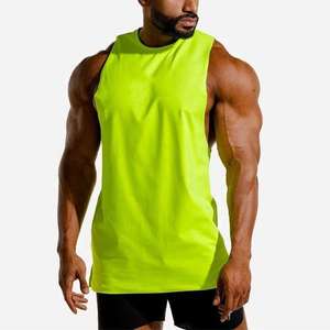 Manufacturer High Quality Custom Logo Gym Tank Top Sleeveless Workout Breathable Workout Sports Running Men's Tank Tops - Product Image 6