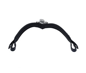 Fronture d'équitation de luxe en cuir noir avec cristaux, forme en V, strass en goutte d'eau, accessoire de bridon, taille personnalisée - Product Image 4