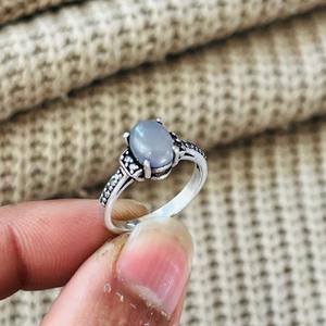 Vintage Brass Grey Moonstone <b>Ring</b> <b>Boho</b> Oxidized Silver Plated Tribal Handmade Wholesale <b>Ring</b> For Women - Product Image 6