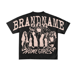 เสื้อยืดโอเวอร์ไซส์ทรงสตรีทสไตล์สำหรับผู้ชาย แบรนด์เนม แขนสั้น คอกลม ระบายอากาศได้ดี ผ้าโพลีเอสเตอร์/คอตตอนเจอร์ซีย์ 220 กรัม ทรงพอดีตัว - Product Image 5
