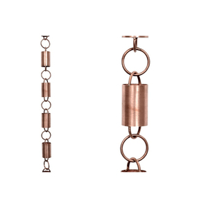 โซ่รับน้ำฝนอะลูมิเนียมแบบเรียบง่าย ตกแต่งสวนภายนอก ดีไซน์หรูหรา - Product Image 1