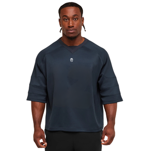 Camiseta Deportiva Extra Grande para Hombre, Transpirable, de Alto Rendimiento, Holgada, para Entrenamiento Atlético, Color Azul Stealth - Product Image 1
