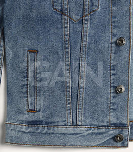 Veste en jean à capuche unie décontractée pour homme 2026 – Nouvelle mode streetwear coupe-vent hiver 100 % coton avec logo frontal - Product Image 6