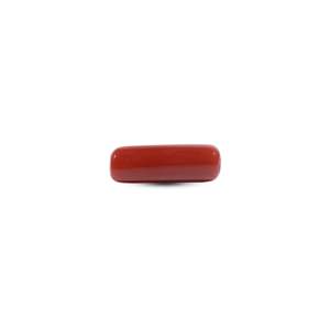 Pierre précieuse en corail rouge naturel poli de qualité AA, 7,05 carats, taille ovale 10x12mm, pour bijoux fins - Product Image 2