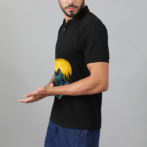 Chemises polo pour hommes, mode, nouvelles chemises de golf à manches courtes pour hommes, fermeture éclair quart de tour, classiques, décontractées, séchage rapide, en vente - Product Image 2