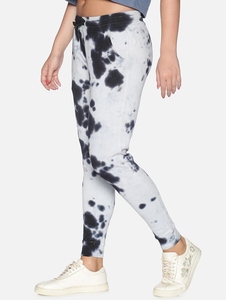 Pantalon de survêtement tie-dye pour femme, taille élastique avec cordon de serrage, décontracté, léger, en coton et élasthanne, idéal pour l'été - Product Image 5
