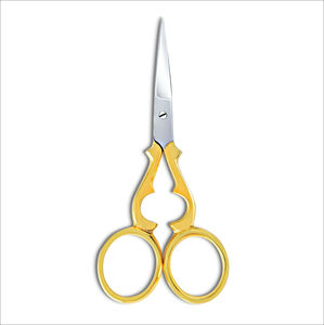 Tijeras de Manicura de Acero Inoxidable Chapadas en Oro, Cortaúñas Profesionales para Salón de Belleza, Hoja Recta, Punta Afilada, Sostenibles y Elegantes - Product Image 3