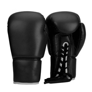 Wholesale Custom Design Leather Boxing Lace up <b>Gloves</b> with Moisture Wicking Durable Professional Boxing <b>Gloves</b> - Product Image 1